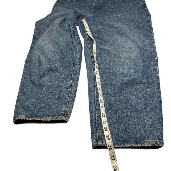 Madewell Balloon High Waisted Denim Jeans Cropped Sz 30 - Picture 10 of 15